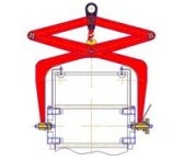 Устройство подъемное для вертикального подъема и поворота металлических бочек ЗАВОД ПТО 3МВ5-0,3 Cтолы подъемные